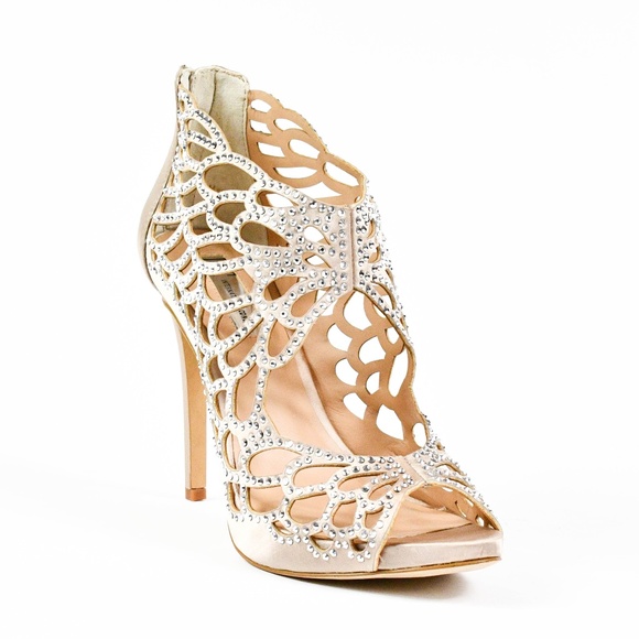 INC International Concepts Shoes - Women's Sarane Rhinestone Caged Dress Sandals